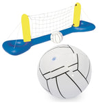 Jouets de plage pour adultes, enfants et parents-enfants, ballon de plage gonflable pour piscine, style : filet de volley-ball 52133 + ballon, porte de handball 52123 + ballon, ensemble 2 en 1 + 2 ballons, ensemble 3 en 1 + 3 ballons