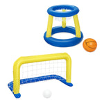 Jouets de plage pour adultes, enfants et parents-enfants, ballon de plage gonflable pour piscine, style : filet de volley-ball 52133 + ballon, porte de handball 52123 + ballon, ensemble 2 en 1 + 2 ballons, ensemble 3 en 1 + 3 ballons