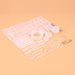 128 Pièces Outils de Moulage par Coulée en Cristal Ensemble de Moules en Silicone pour Pendentifs, Forme de Pendentif