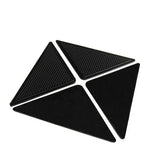 Lot de 4 tapis de sol antidérapants lavables et recyclables pour maison, salle de bain, salon, Tapis lavable