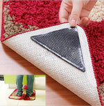 Lot de 4 tapis de sol antidérapants lavables et recyclables pour maison, salle de bain, salon, Tapis lavable