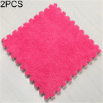 Lot de 2 tapis doux pour salon, chambre d'enfants, patchwork magique puzzle, tapis d'escalade pour bébé 30x30cm, Rouge Rose, Chameau, Violet, Café, Bleu, Rose, Vert, Blanc, Gris