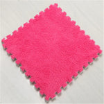 Lot de 2 tapis doux pour salon, chambre d'enfants, patchwork magique puzzle, tapis d'escalade pour bébé 30x30cm, Rouge Rose, Chameau, Violet, Café, Bleu, Rose, Vert, Blanc, Gris