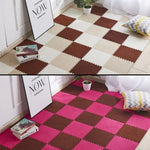 Lot de 2 tapis doux pour salon, chambre d'enfants, patchwork magique puzzle, tapis d'escalade pour bébé 30x30cm, Rouge Rose, Chameau, Violet, Café, Bleu, Rose, Vert, Blanc, Gris
