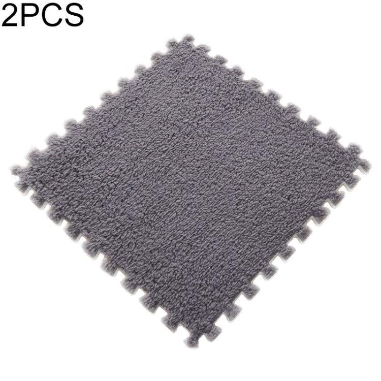 Lot de 2 tapis doux pour salon, chambre d'enfants, patchwork magique puzzle, tapis d'escalade pour bébé 30x30cm, Rouge Rose, Chameau, Violet, Café, Bleu, Rose, Vert, Blanc, Gris
