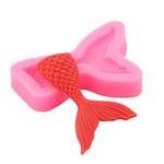 Moule en silicone liquide queue de sirène, petit (rose) 15-95, grand (rose) 15-94, petit (gris) 15-95, grand (gris) 15-94