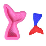Moule en silicone liquide queue de sirène, petit (rose) 15-95, grand (rose) 15-94, petit (gris) 15-95, grand (gris) 15-94
