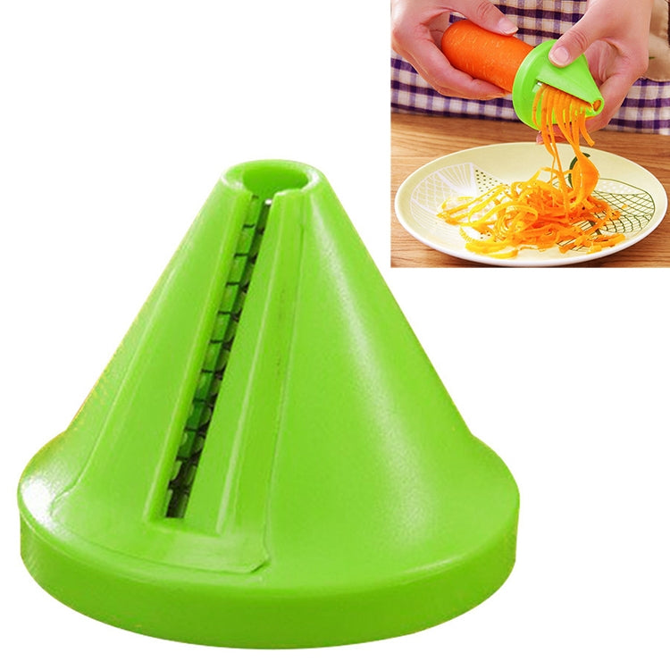 Entonnoir de cuisine, modèle de coupe-spirale, trancheur de légumes, coupe-carottes (vert), coupe-carottes (rouge)