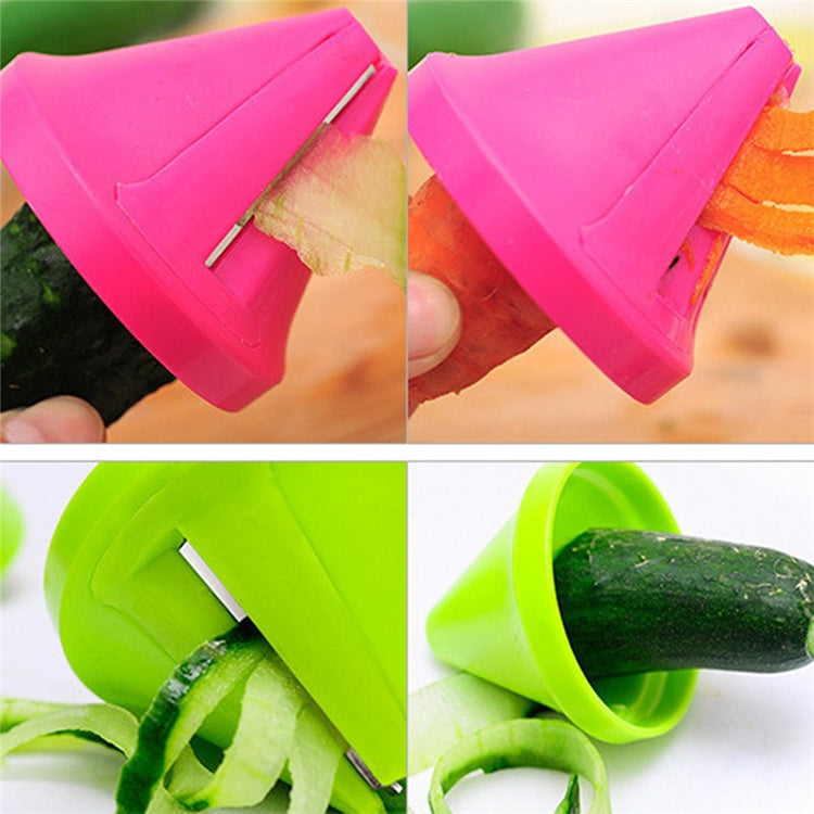 Entonnoir de cuisine, modèle de coupe-spirale, trancheur de légumes, coupe-carottes (vert), coupe-carottes (rouge)