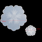 Moule en silicone en forme de fleur pour dessous de verre, moule DIY en cristal pour assiette de fruits en forme de pétale, 1 grand + 5 petites fleurs, 1 grand + 3 petites fleurs, grandes fleurs