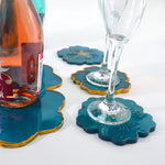 Moule en silicone en forme de fleur pour dessous de verre, moule DIY en cristal pour assiette de fruits en forme de pétale, 1 grand + 5 petites fleurs, 1 grand + 3 petites fleurs, grandes fleurs
