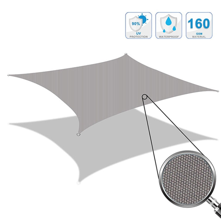 Outdoor Garden Swimming Pool Sun Awning Sunshade Sail Rain Waterproof Canopy, Size: 2m x 1.8m, 2m x 1.8m