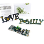 Moule de lettre en silicone époxy cristal DIY, moule anti-lettre MD3300_LOVE, moule anti-lettre MD3301_HOME, moule anti-lettre MD3302_Family, moule lettre positive MD3313_LOVE, moule lettre positive MD3314_HOME, moule lettre positive MD3315_FAMILY