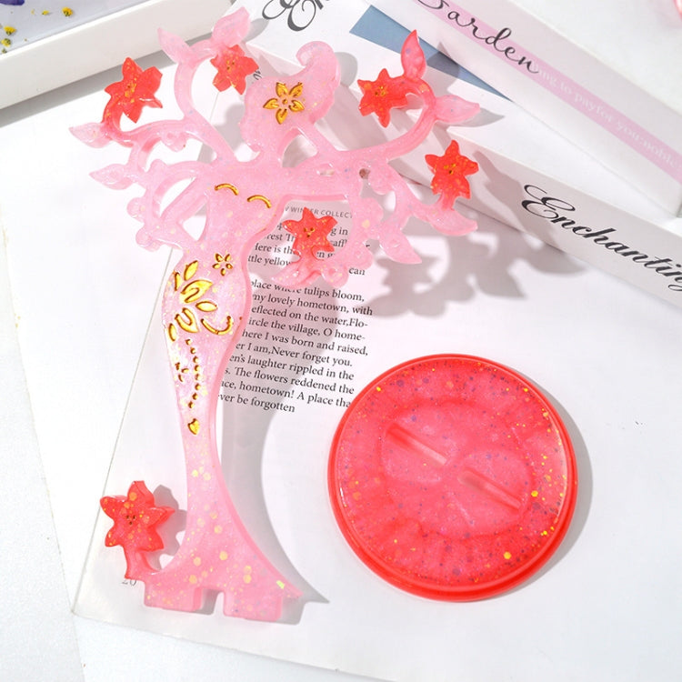 Moule de Présentoir à Bijoux en Résine Époxy DIY, MD3717+MD3718