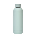 Stainless Steel Outdoor Matte Water Bottle Portable Sports Water Cup Rubber Paint Insulation Cup, Moss Green, Light Pink, Smoky Pink, Cinnabar Orange, Green White, Khaki, Ink Black, Lake Blue, Gray Green, Lilac Purple, Indigo, Gray