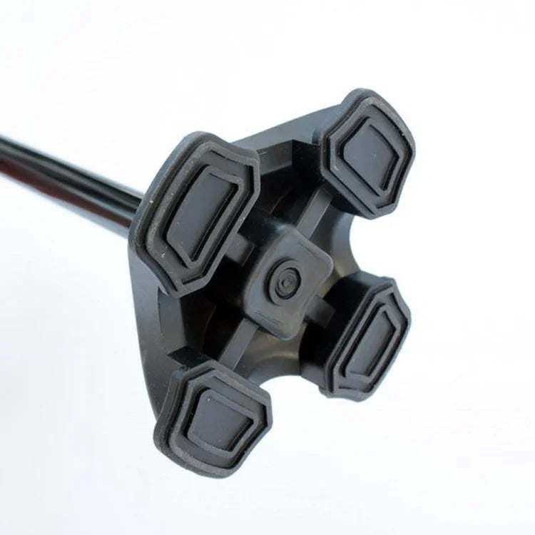 Béquilles pliantes multifonctionnelles à double poignée pour personnes âgées, en alliage d'aluminium, bâtons de marche assistés pour personnes âgées, cannes à quatre pieds avec lumières, 86-98 cm