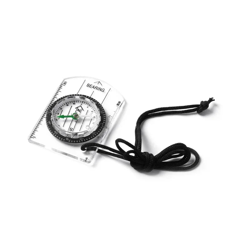 Boussole 2 en 1 avec règle de mesure de carte, boussole multifonctionnelle extérieure, 2 en 1