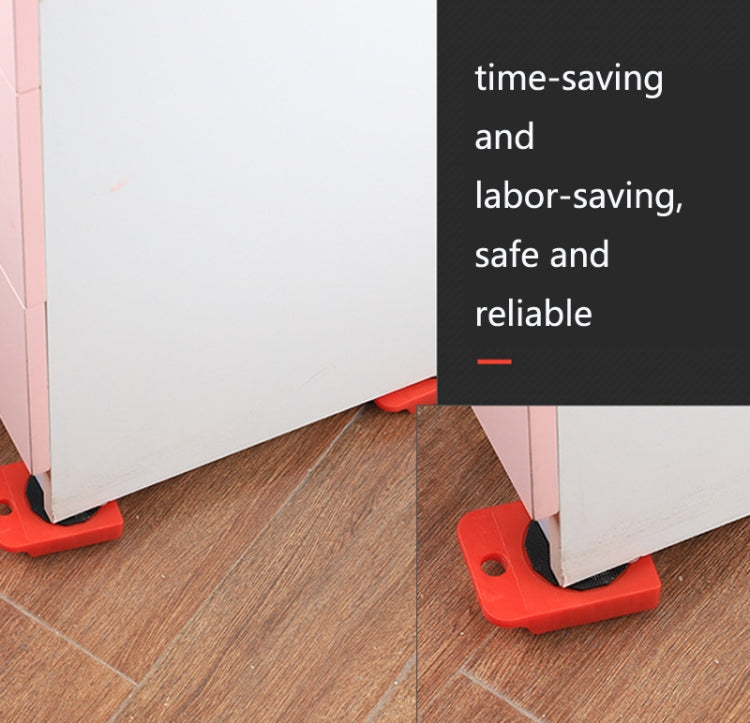 CY-0102 Déménageur ménager 5 en 1 pour lit, meuble lourd, poulie de déplacement, transporteur multifonctionnel, Rouge (150KG), Jaune (300KG), Argent (500KG), Pied-de-biche rouge et noir (150KG), Tank (100KG), Dessin animé (100KG)