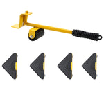 CY-0102 Déménageur ménager 5 en 1 pour lit, meuble lourd, poulie de déplacement, transporteur multifonctionnel, Rouge (150KG), Jaune (300KG), Argent (500KG), Pied-de-biche rouge et noir (150KG), Tank (100KG), Dessin animé (100KG)