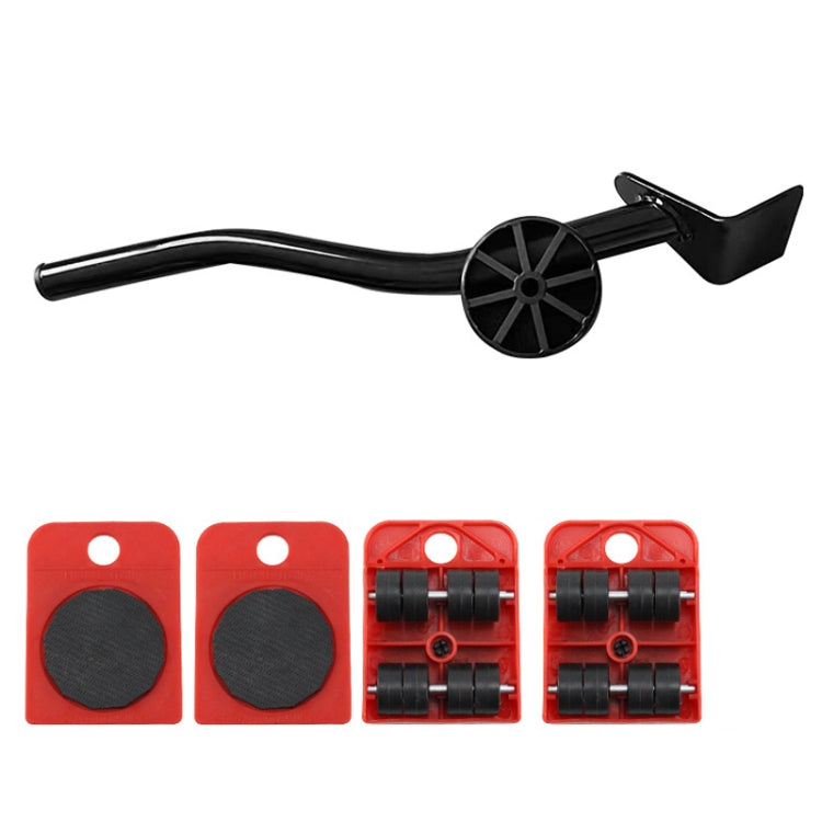 CY-0102 Déménageur ménager 5 en 1 pour lit, meuble lourd, poulie de déplacement, transporteur multifonctionnel, Rouge (150KG), Jaune (300KG), Argent (500KG), Pied-de-biche rouge et noir (150KG), Tank (100KG), Dessin animé (100KG)