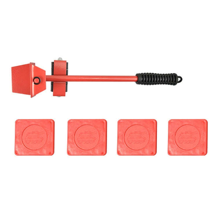 CY-0102 Déménageur ménager 5 en 1 pour lit, meuble lourd, poulie de déplacement, transporteur multifonctionnel, Rouge (150KG), Jaune (300KG), Argent (500KG), Pied-de-biche rouge et noir (150KG), Tank (100KG), Dessin animé (100KG)