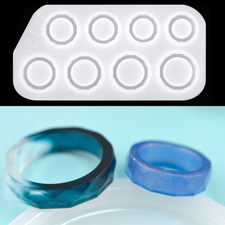Moule en silicone pour pendentif bague goutte d'eau en cristal, section incurvée, 3 en 1, moule à bague 3 en 1