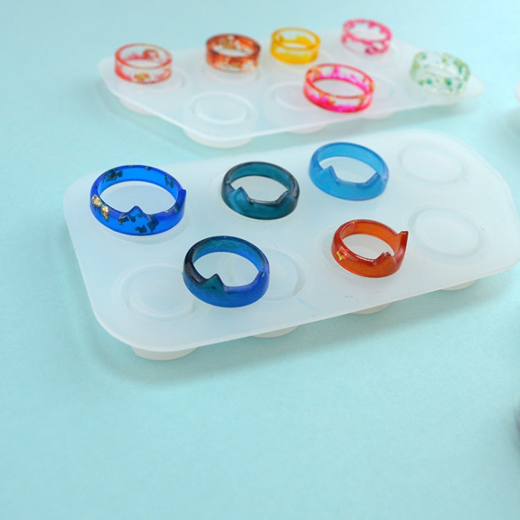 Moule en silicone pour pendentif bague goutte d'eau en cristal, section incurvée, 3 en 1, moule à bague 3 en 1