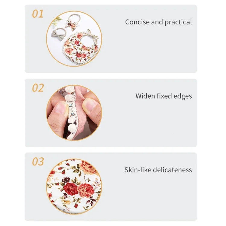 Ensemble bandeau et bavoir double face imprimé en coton et lin pour bébé, DP021-1, DP021-2, DP021-3, DP021-4, DP021-5, DP021-6, DP021-7, DP021-13, DP021-9, DP021-10, DP021-11, DP021-12