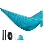 Hamac de camping extérieur en nylon à une place, Livraison couleur aléatoire, 0,9x2,45m Couleur aléatoire