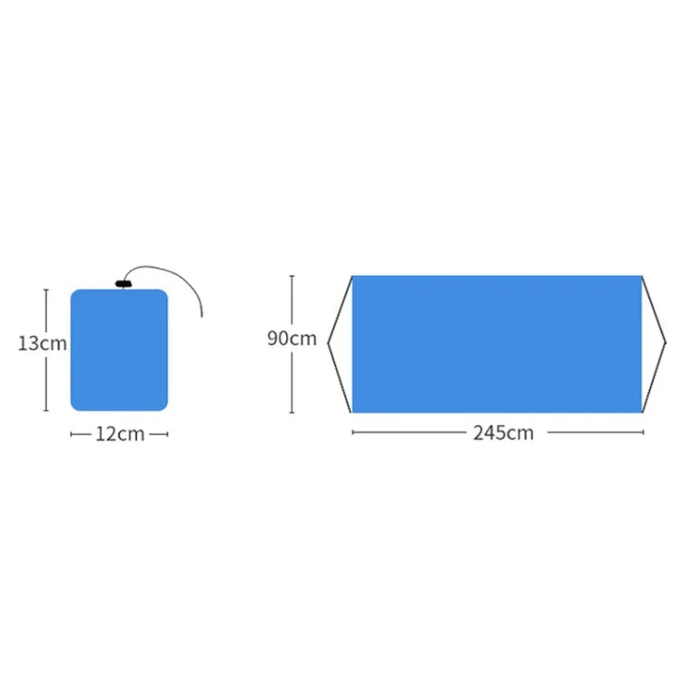 Hamac de camping extérieur en nylon à une place, Livraison couleur aléatoire, 0,9x2,45m Couleur aléatoire