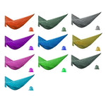 Hamac de camping extérieur en nylon à une place, Livraison couleur aléatoire, 0,9x2,45m Couleur aléatoire