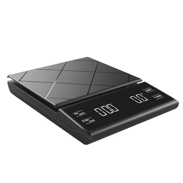 Balance de cuisine domestique Balance électronique à café manuelle avec minuterie, 3kg / 0.3g