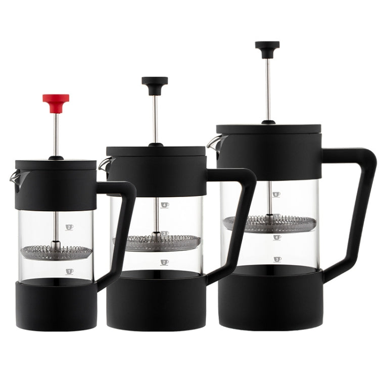 Cafetière à Piston Manuelle pour la Maison, en Verre, pour Café et Thé, 350ml, 600ml, 1000ml