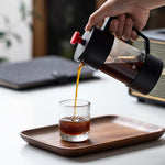 Cafetière à Piston Manuelle pour la Maison, en Verre, pour Café et Thé, 350ml, 600ml, 1000ml