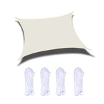 Voile d'ombrage de jardin extérieur imperméable anti-UV, Taille : 5m x 5m, 5m x 5m
