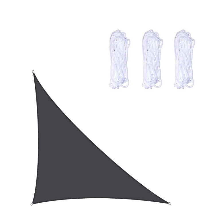 Voile d'ombrage triangulaire extérieure de jardin imperméable et anti-UV, Taille : 4m x 4m x 5,7m, 4m x 4m x 5,7m