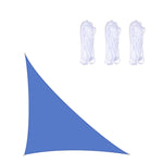 Voile d'ombrage triangulaire extérieure de jardin imperméable et anti-UV, Taille : 4m x 4m x 5,7m, 4m x 4m x 5,7m