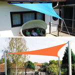 Voile d'ombrage triangulaire extérieure de jardin imperméable et anti-UV, Taille : 4m x 4m x 5,7m, 4m x 4m x 5,7m