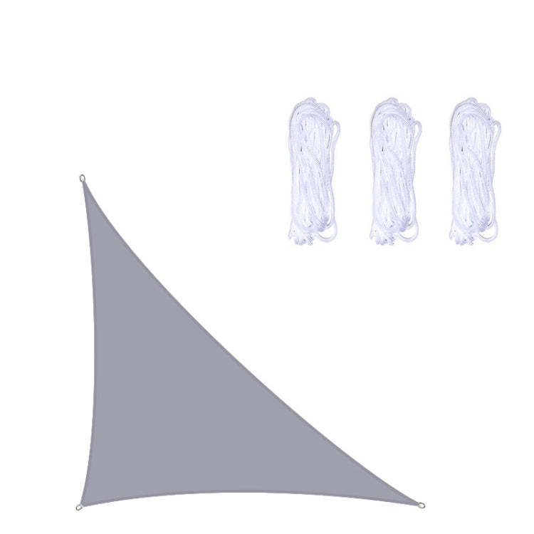 Voile d'ombrage triangulaire extérieure de jardin imperméable et anti-UV, Taille : 5m x 5m x 7,1m, 5m x 5m x 7,1m