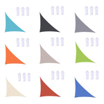 Voile d'ombrage triangulaire extérieure de jardin imperméable et anti-UV, Taille : 5m x 5m x 7,1m, 5m x 5m x 7,1m