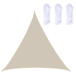 Voile d'ombrage triangulaire étanche anti-UV pour jardin extérieur, Taille : 5m x 5m x 5m, 5m x 5m x 5m