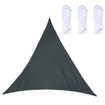 Voile d'ombrage triangulaire étanche anti-UV pour jardin extérieur, Taille : 5m x 5m x 5m, 5m x 5m x 5m