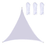 Voile d'ombrage triangulaire étanche anti-UV pour jardin extérieur, Taille : 5m x 5m x 5m, 5m x 5m x 5m