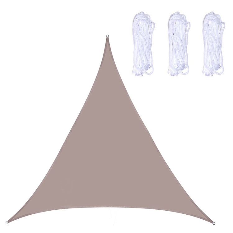Voile d'ombrage triangulaire étanche anti-UV pour jardin extérieur, Taille : 5m x 5m x 5m, 5m x 5m x 5m