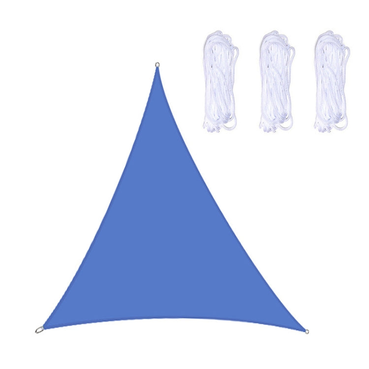 Voile d'ombrage triangulaire étanche anti-UV pour jardin extérieur, Taille : 5m x 5m x 5m, 5m x 5m x 5m