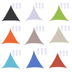 Voile d'ombrage triangulaire étanche anti-UV pour jardin extérieur, Taille : 6m x 6m x 6m, 6m x 6m x 6m