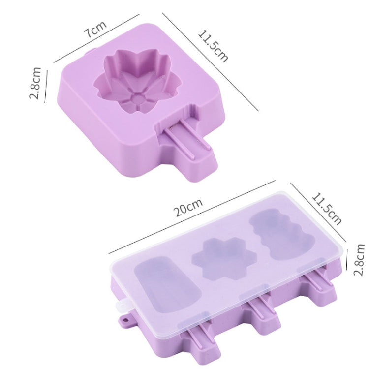 Moule à sucettes glacées et glaces en silicone pour enfants, motif de dessin animé mignon, grande taille, forme de fruit