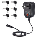 Alimentation à tension réglable C5 3-12V 12W, adaptateur secteur multifonction avec embouts DC, prise US, prise UK, prise EU