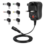Alimentation à tension réglable C5 3-12V 12W, adaptateur secteur multifonction avec embouts DC, prise US, prise UK, prise EU