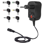 Alimentation à tension réglable C5 3-12V 12W, adaptateur secteur multifonction avec embouts DC, prise US, prise UK, prise EU